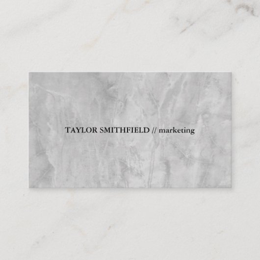 ヴィンテージ伝統的プロフェッショナルコンシンプルクリート 名刺 (正面)