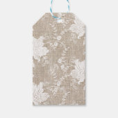 ヴィンテージ伝統的素朴な田舎地方のラップ ギフトタグ (正面)