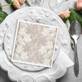 ヴィンテージ伝統的素朴な田舎地方のラップ スタンダードランチョンナプキン