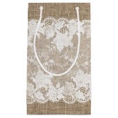 ヴィンテージ伝統的素朴な田舎地方のラップ スモールペーパーバッグ (正面)