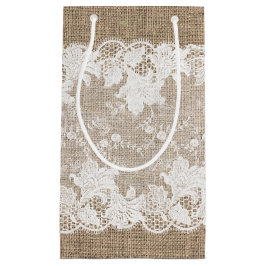 ヴィンテージ伝統的素朴な田舎地方のラップ スモールペーパーバッグ