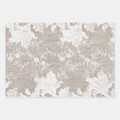 ヴィンテージ伝統的素朴な田舎地方のラップ ラッピングペーパーシート (正面2)