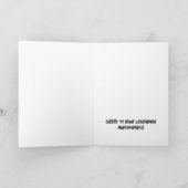 ヴィンテージ伝説年次カスタム誕生日カード カード (内部)