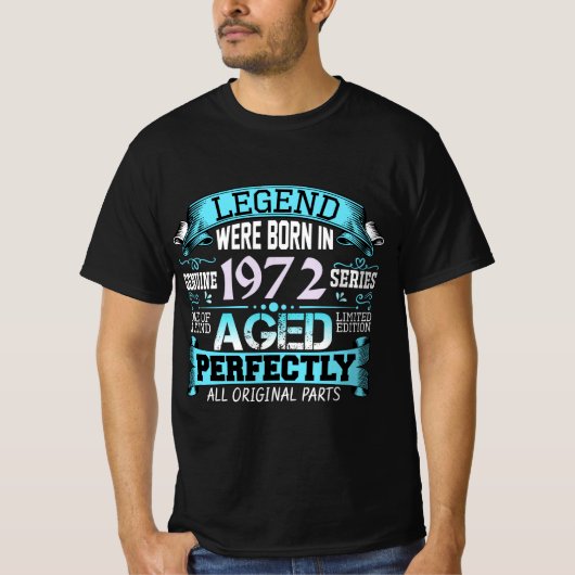 ヴィンテージ伝説生まれは1972年に Tシャツ (正面)