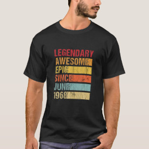 ヴィンテージ伝説的素晴らし叙事詩1968年6月以来Bir Tシャツ