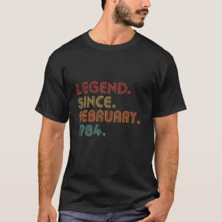 ヴィンテージ伝説1984年2月からレトロ39th Birt Tシャツ
