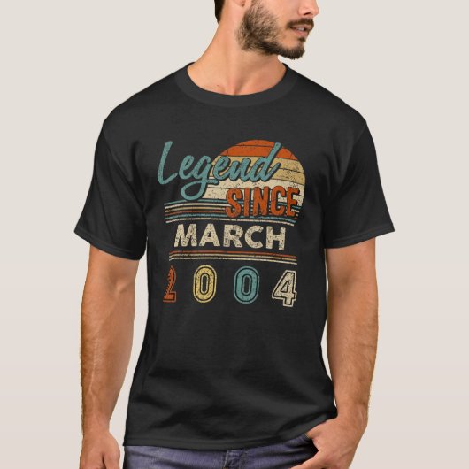 ヴィンテージ伝説2004年3月18歳誕生 Tシャツ (正面)