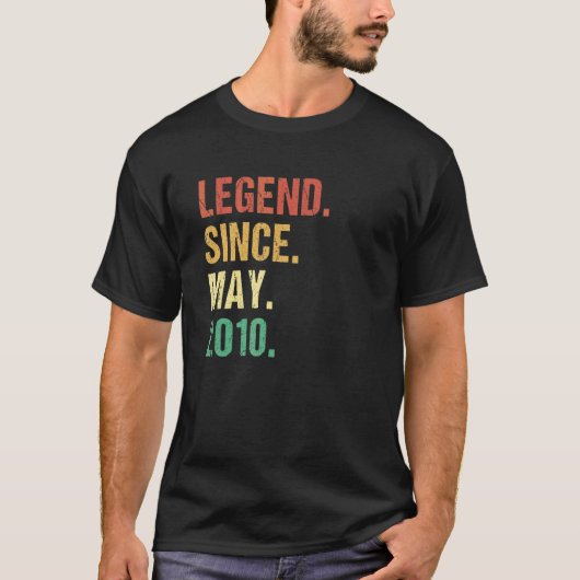 ヴィンテージ伝説2010年5月12誕生日12年 Tシャツ (正面)
