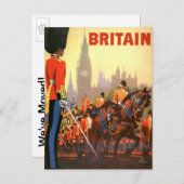 ヴィンテージ住所の変更,素晴らしイギリスイギリス 案内ポストカード (正面/裏面)