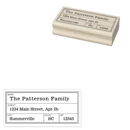 ヴィンテージ住所スタンプ郵便差出人住所 ラバースタンプ (押印)