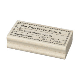 ヴィンテージ住所スタンプ郵便差出人住所 ラバースタンプ