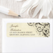 ヴィンテージ住所 シールが盛りエレガント上がる ラベル (インサイチュ)