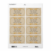 ヴィンテージ住所 シール – 大 (フルシート)