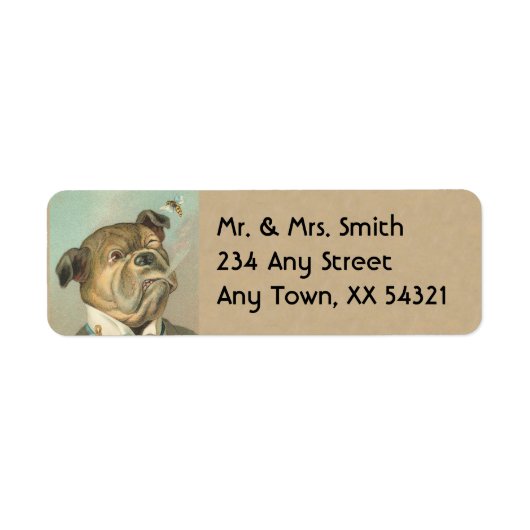 ヴィンテージ住所 シール – 小 (正面)