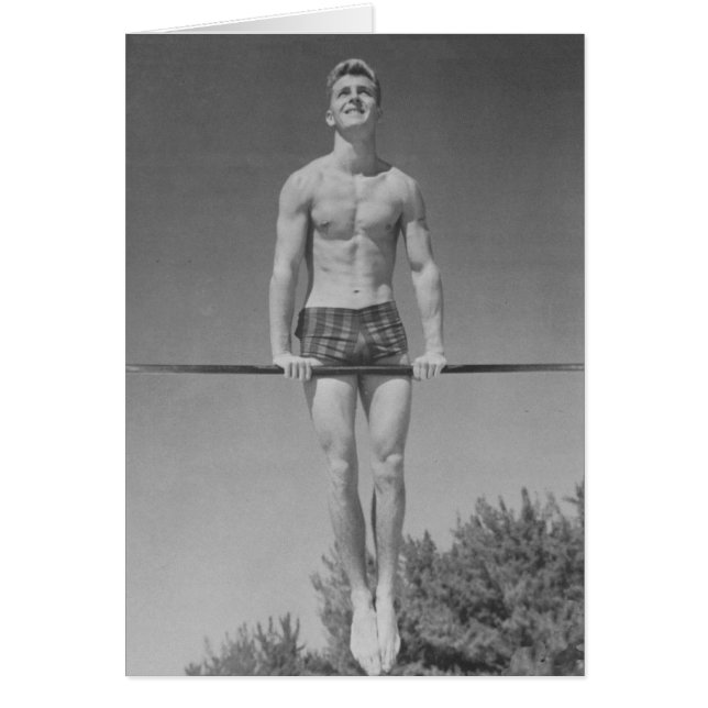 ヴィンテージ体操選手カード (正面)