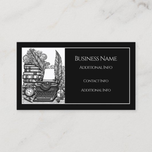 ヴィンテージ作家のテーマ 名刺 (正面)