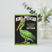 ヴィンテージ作成ラベル葉書 ポストカード (スタンド正面)