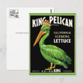 ヴィンテージ作成ラベル葉書 ポストカード (正面/裏面)