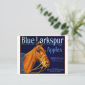 ヴィンテージ作成ラベル葉書 ポストカード (スタンド正面)