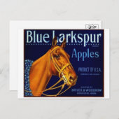 ヴィンテージ作成ラベル葉書 ポストカード (正面/裏面)