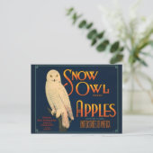 ヴィンテージ作成ラベル葉書 ポストカード (スタンド正面)