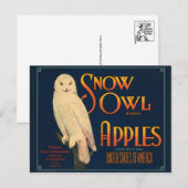 ヴィンテージ作成ラベル葉書 ポストカード (正面/裏面)