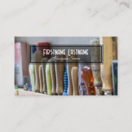 ヴィンテージ作業台素朴なツール手作りサービス 名刺