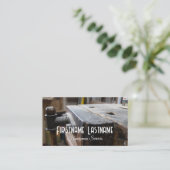 ヴィンテージ作業台素朴なツール手作りサービス 名刺 (スタンド正面)