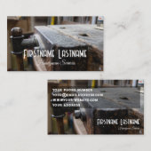 ヴィンテージ作業台素朴なツール手作りサービス 名刺 (正面/裏面)