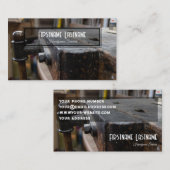 ヴィンテージ作業台素朴なツール手作りサービス 名刺 (正面/裏面)