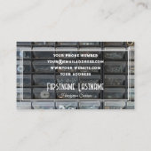 ヴィンテージ作業台素朴なツール手作りサービス 名刺 (裏面)