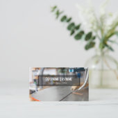 ヴィンテージ作業台素朴なツール手作りサービス 名刺 (スタンド正面)