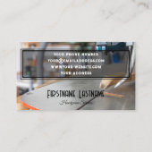 ヴィンテージ作業台素朴なツール手作りサービス 名刺 (裏面)