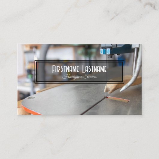 ヴィンテージ作業台素朴なツール手作りサービス 名刺 (正面)