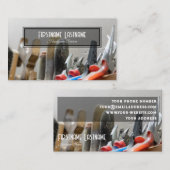 ヴィンテージ作業台素朴なツール手作りサービス 名刺 (正面/裏面)