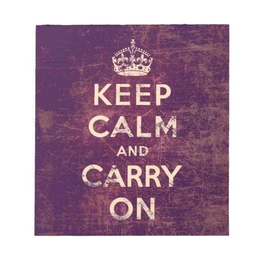 ヴィンテージ保が穏やか運になる ノートパッド (正面)