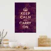 ヴィンテージ保が穏やか運になる ポスター (キッチン)