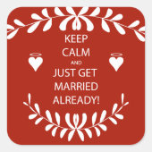 ヴィンテージ保は既に落ち着いて結婚したいる スクエアシール (正面)