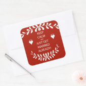 ヴィンテージ保は既に落ち着いて結婚したいる スクエアシール (封筒)