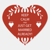 ヴィンテージ保は既に落ち着いて結婚したいる ハートシール (正面)