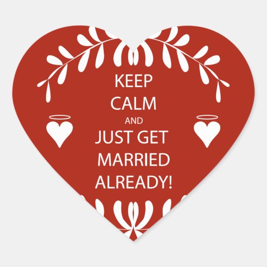 ヴィンテージ保は既に落ち着いて結婚したいる ハートシール (正面)