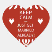 ヴィンテージ保は既に落ち着いて結婚したいる ハートシール (正面)