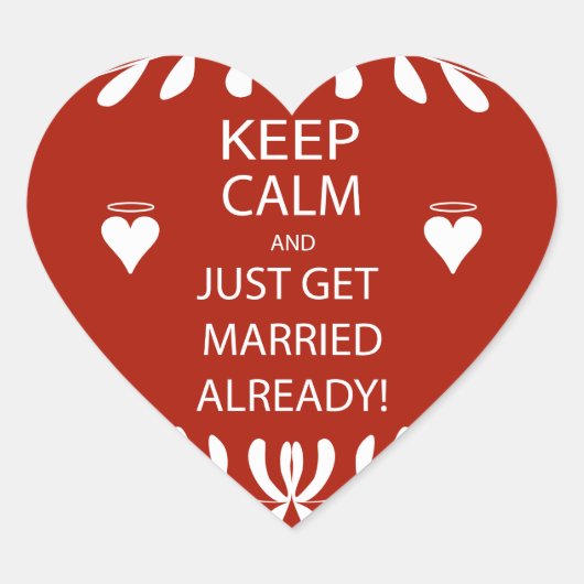 ヴィンテージ保は既に落ち着いて結婚したいる ハートシール (正面)