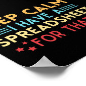 ヴィンテージ保は落ち着いて、その為の表計算ソフトを持っている ポスター (角)