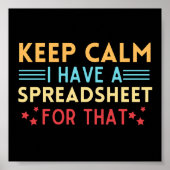 ヴィンテージ保は落ち着いて、その為の表計算ソフトを持っている ポスター (正面)