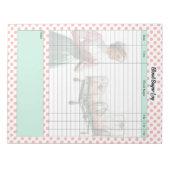 ヴィンテージ保健用血糖値 ノートパッド (正面)