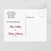 ヴィンテージ保存ザデイトスタームーンエンジェルウィングスケルブ 案内ポストカード (裏面)