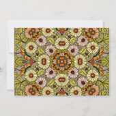 ヴィンテージ保存日付ガーデンフラワー蝶 セーブザデート (裏面)