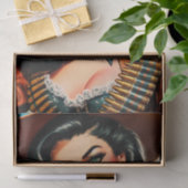 ヴィンテージ保安官ピンアップ 薄葉紙 (ギフト)