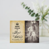 ヴィンテージ保紙を落ち着かせ、日付を保存おもしろいする 案内ポストカード (スタンド正面)